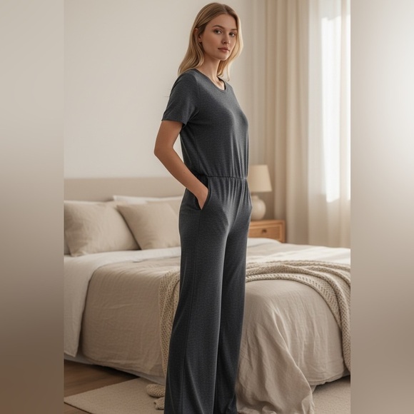 Smash + Tess Pants - Smash + Tess blueish grey Jumpsuit xxs wide leg